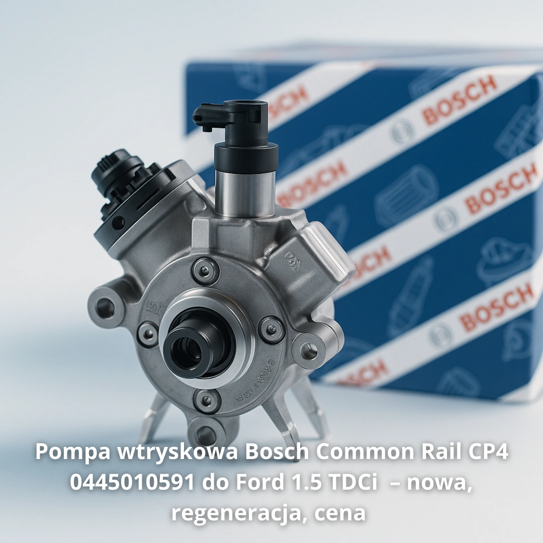Pompa wtryskowa Bosch Common Rail CP4 0445010591 do Ford 1.5 TDCi– nowa, regeneracja, cena 