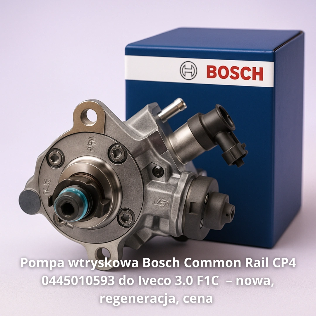 Pompa wtryskowa Bosch Common Rail CP4 0445010593 do Iveco 3.0 F1C– nowa, regeneracja, cena 