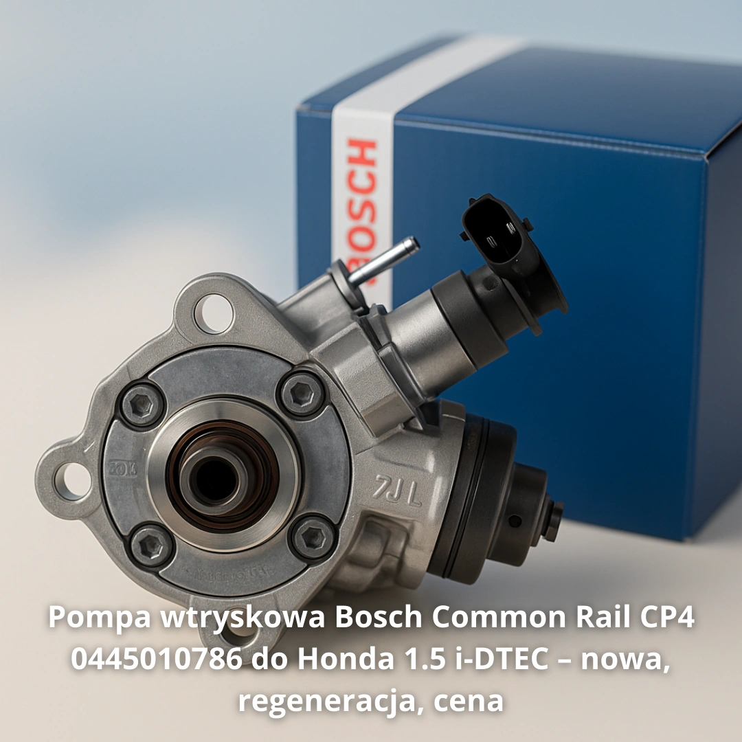 Pompa wtryskowa Bosch Common Rail CP4 0445010786 do Honda 1.5 i-DTEC – nowa, regeneracja, cena