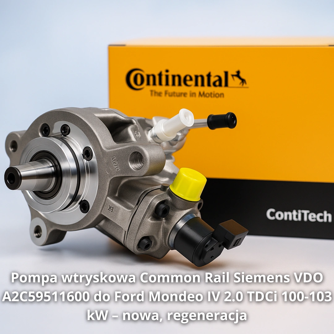Pompa wtryskowa Common Rail Siemens VDO A2C59511600 do Ford Mondeo IV 2.0 TDCi 100-103 kW – nowa, regeneracja