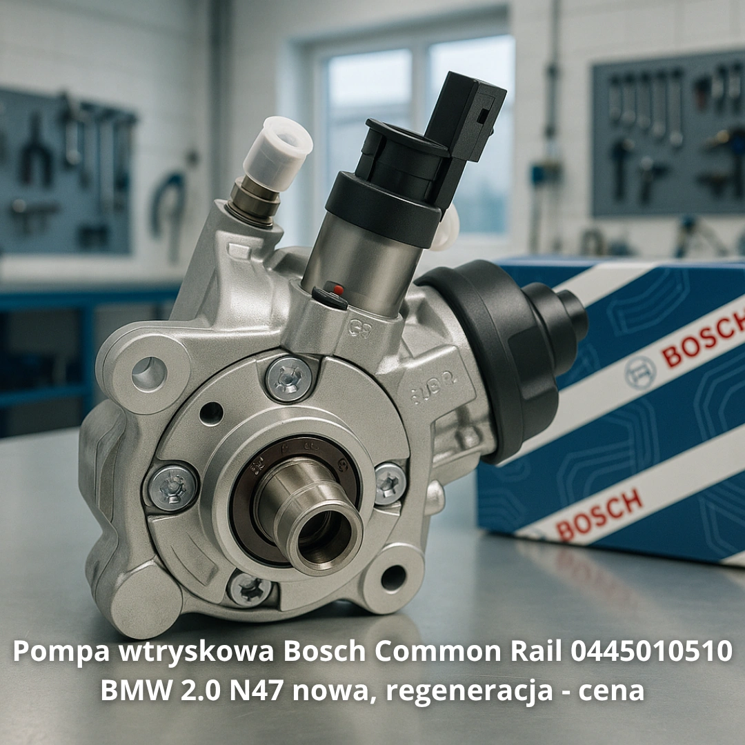 Pompa wtryskowa Bosch Common Rail 0445010510 BMW 2.0 N47 Pompa wtryskowa Bosch Common Rail 0445010510 BMW 2.0 N47 nowa, regeneracja - cena