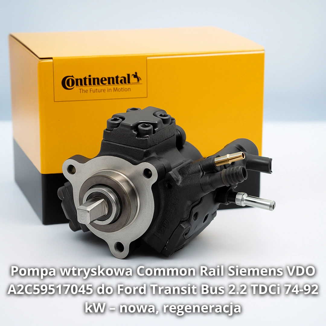 Pompa wtryskowa Common Rail Siemens VDO A2C59517045 do Ford Transit Bus 2.2 TDCi 74-92 kW – nowa, regeneracja