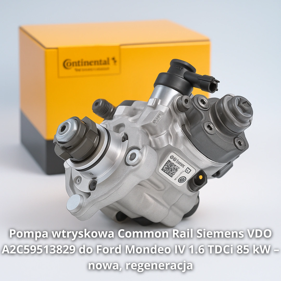 Pompa wtryskowa Common Rail Siemens VDO A2C59513829 do Ford Mondeo IV 1.6 TDCi 85 kW – nowa, regeneracja