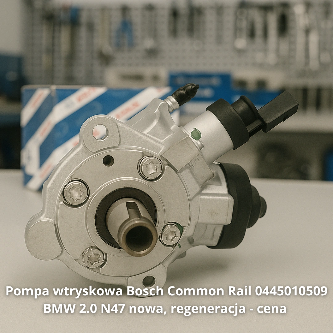 Pompa wtryskowa Bosch Common Rail 0445010509 BMW 2.0 N47 Pompa wtryskowa Bosch Common Rail 0445010509 BMW 2.0 N47 nowa, regeneracja - cena