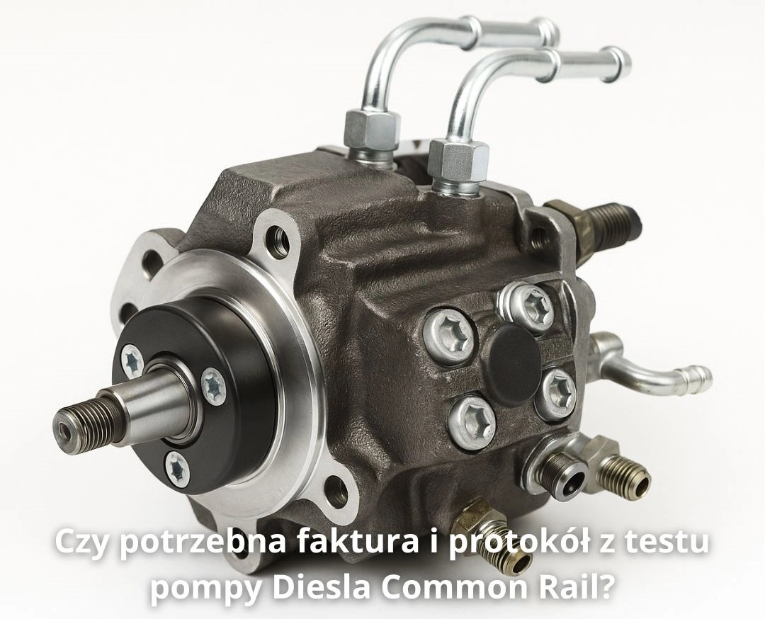 Czy potrzebna faktura i protokół z testu pompy Diesla CR? Czy potrzebna faktura i protokół z testu pompy Diesla Common Rail?