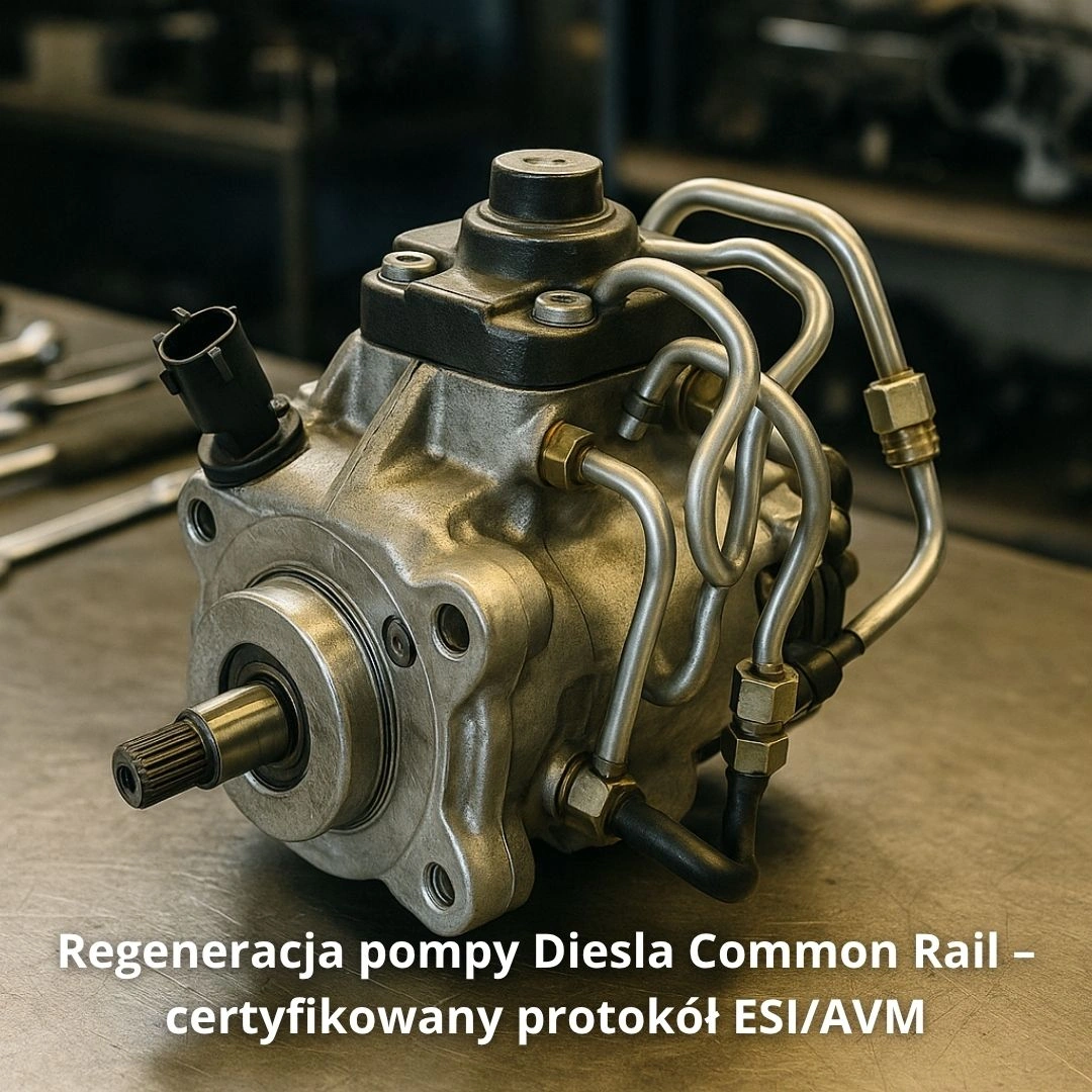 Regeneracja pompy Diesla CR– certyfikowany protokół ESI/AVM Regeneracja pompy Diesla Common Rail – certyfikowany protokół ESI/AVM