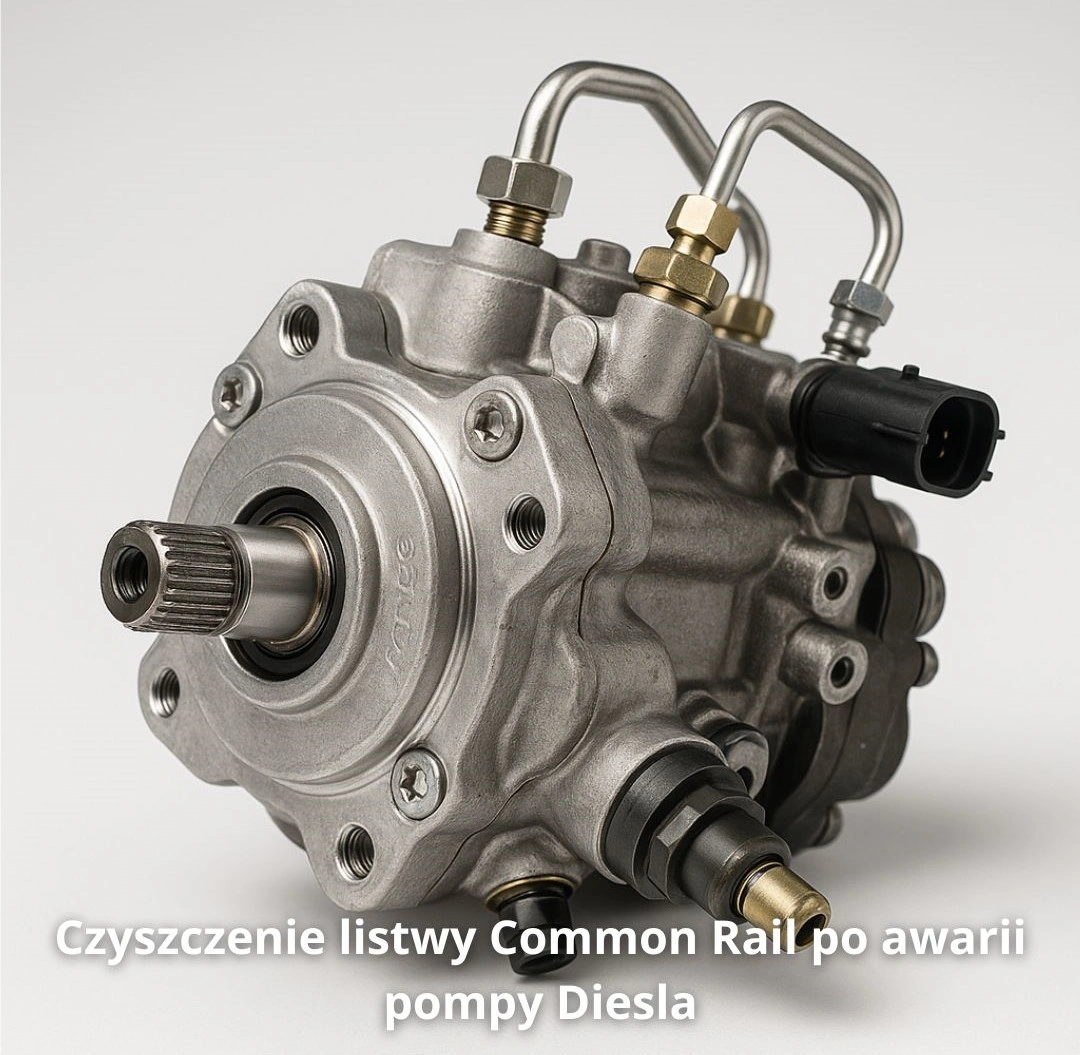 Czyszczenie listwy CR po awarii pompy Diesla Czyszczenie listwy Common Rail po awarii pompy Diesla