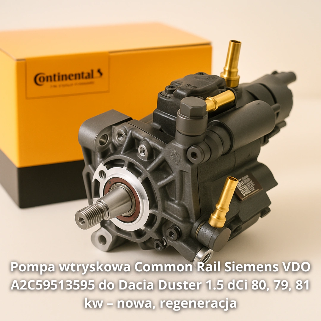 Pompa wtryskowa Common Rail Siemens VDO A2C59513595 do Dacia Duster 1.5 dCi 80, 79, 81 kw Pompa wtryskowa Common Rail Siemens VDO A2C59513595 do Dacia Duster 1.5 dCi 80, 79, 81 kw – nowa, regeneracja