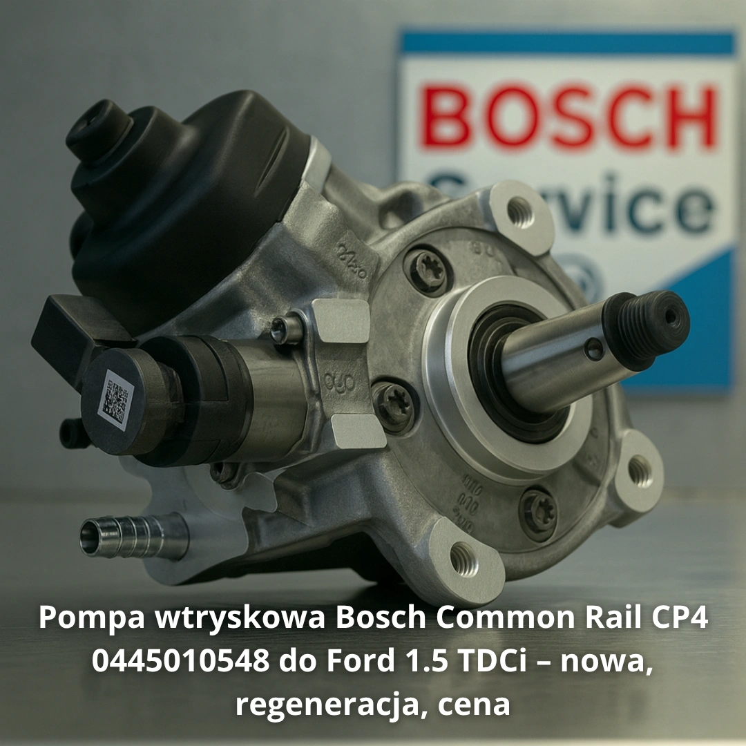 Pompa wtryskowa Bosch Common Rail CP4 0445010548 do Ford 1.5 TDCi – nowa, regeneracja, cena