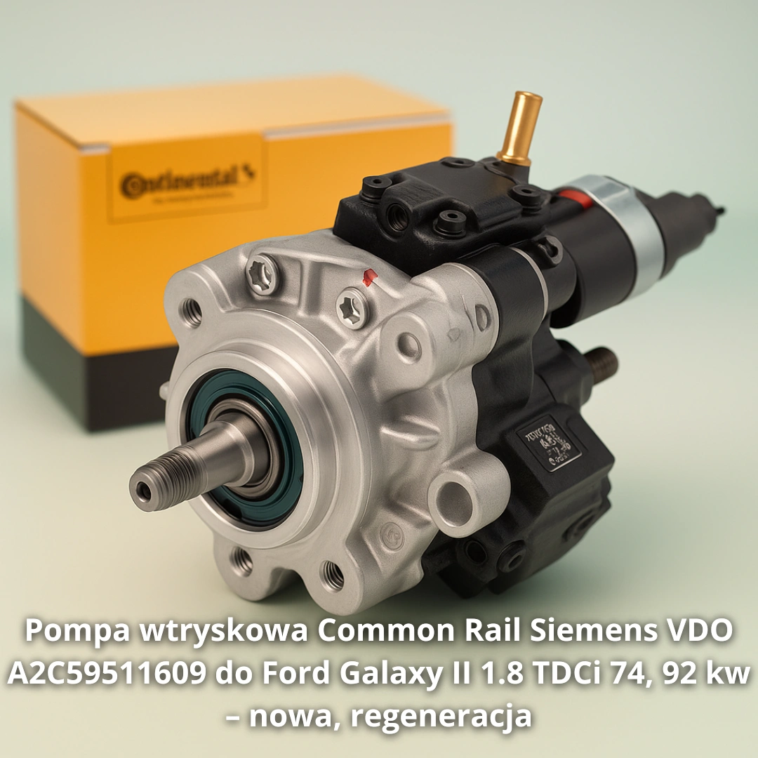 Pompa wtryskowa Common Rail Siemens VDO A2C59511609 do Ford Galaxy II 1.8 TDCi74, 92 kw – nowa, regeneracja