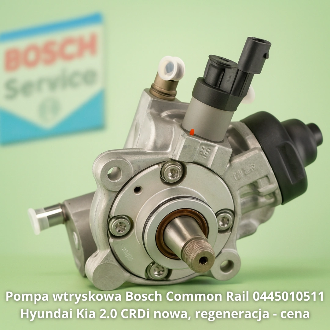 Pompa wtryskowa Bosch Common Rail 0445010511 Hyundai Kia 2.0 CRDi Pompa wtryskowa Bosch Common Rail 0445010511 Hyundai Kia 2.0 CRDi nowa, regeneracja - cena