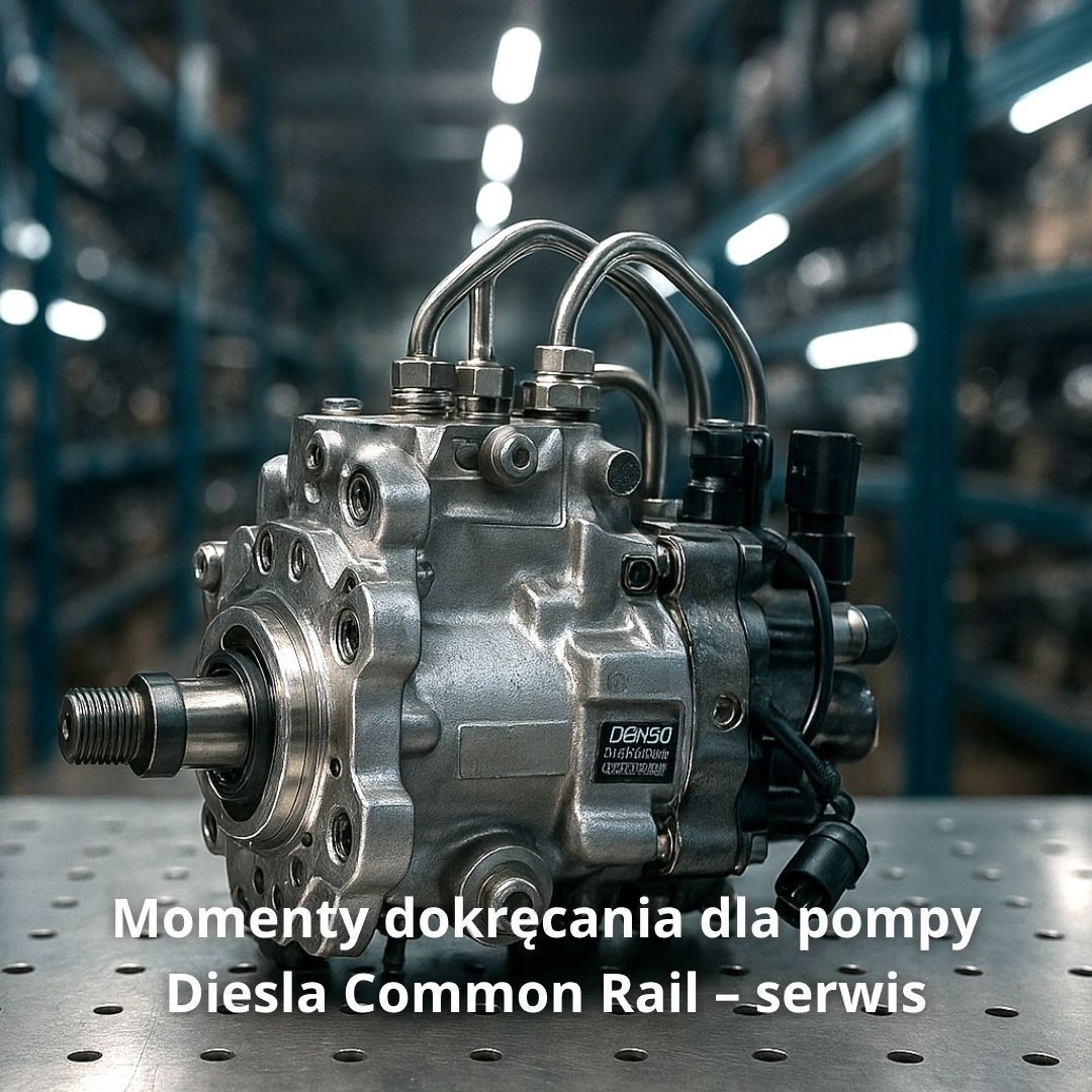 Momenty dokręcania dla pompy Diesla CR Momenty dokręcania dla pompy Diesla Common Rail – serwis