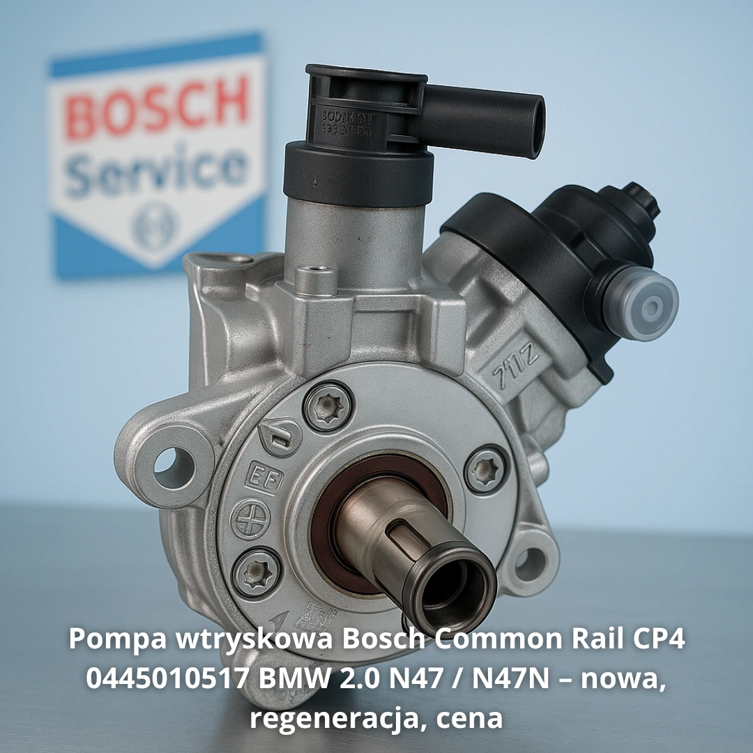 Pompa wtryskowa Bosch Common Rail CP4 0445010517 BMW 2.0 N47 / N47N – nowa, regeneracja, cena 