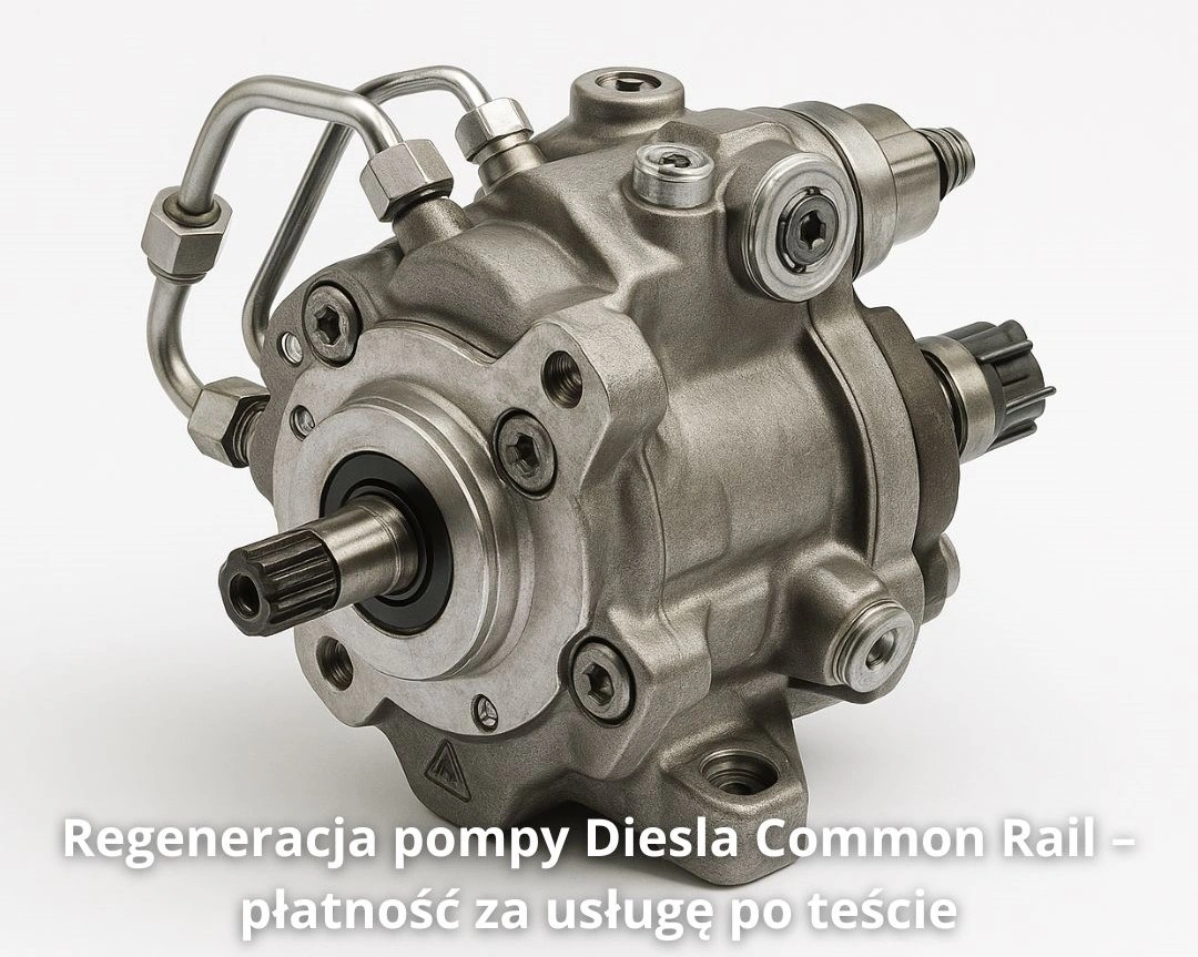 Regeneracja pompy Diesla Common Rail Regeneracja pompy Diesla Common Rail – płatność za usługę po teście