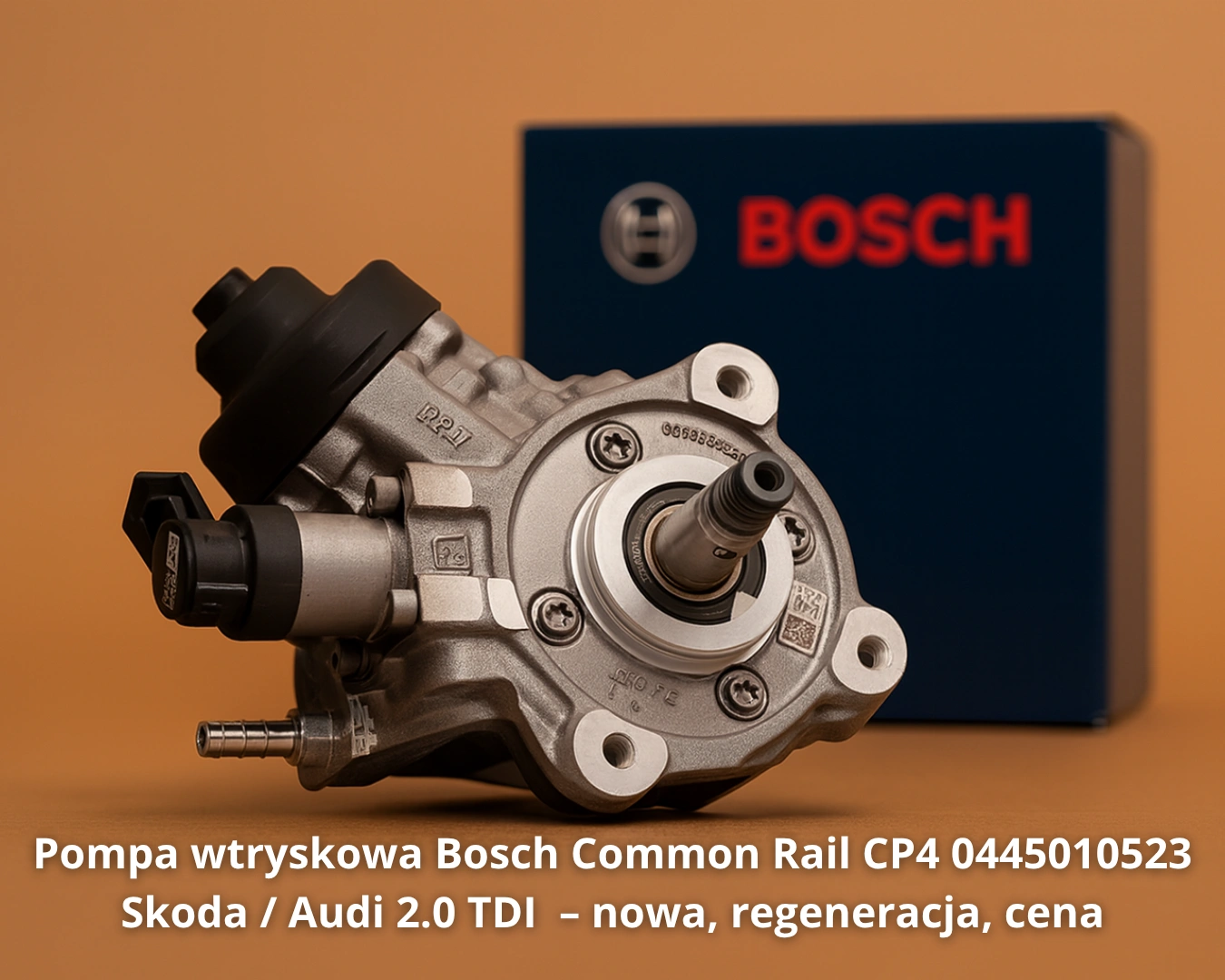 Pompa wtryskowa Bosch Common Rail CP4 0445010523 Skoda / Audi 2.0 TDI Pompa wtryskowa Bosch Common Rail CP4 0445010523 Skoda / Audi 2.0 TDI– nowa, regeneracja, cena