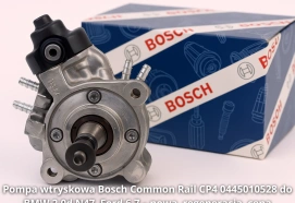 Pompa wtryskowa Bosch Common Rail CP4 0445010528 do BMW 2.0d N47, Ford 6.7 – nowa, regeneracja, cena