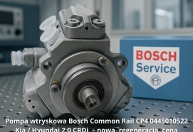 Pompa wtryskowa Bosch Common Rail CP4 0445010522 Kia / Hyundai 2.0 CRDi  – nowa, regeneracja, cena 