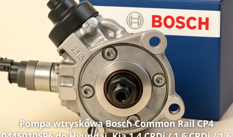 Pompa wtryskowa Bosch Common Rail CP4 0445010596 do Hyundai, Kia 1.4 CRDi / 1.6 CRDi / 1.6 D / 2.0 CRDi – nowa, regeneracja, cena