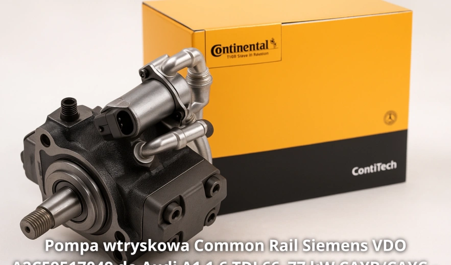 Pompa wtryskowa Common Rail Siemens VDO A2C59517049 do Audi A1 1.6 TDI 66–77 kW CAYB/CAYC – nowa, regeneracja