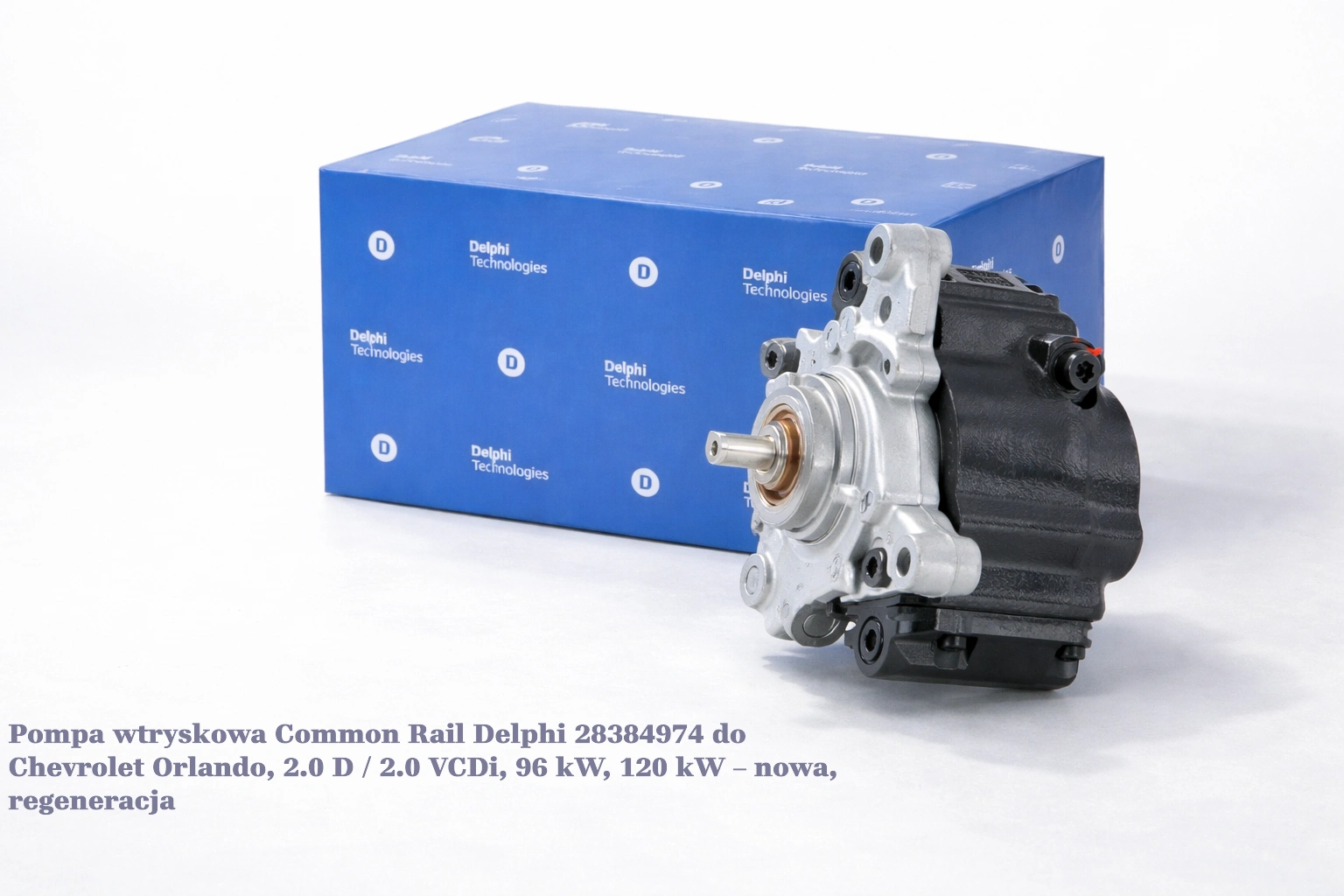 Pompa wtryskowa Common Rail Delphi 28384974 do Chevrolet Orlando, 2.0 D / 2.0 VCDi, 96 kW, 120 kW Pompa wtryskowa Common Rail Delphi 28384974 do Chevrolet Orlando, 2.0 D / 2.0 VCDi, 96 kW, 120 kW – nowa, regeneracja