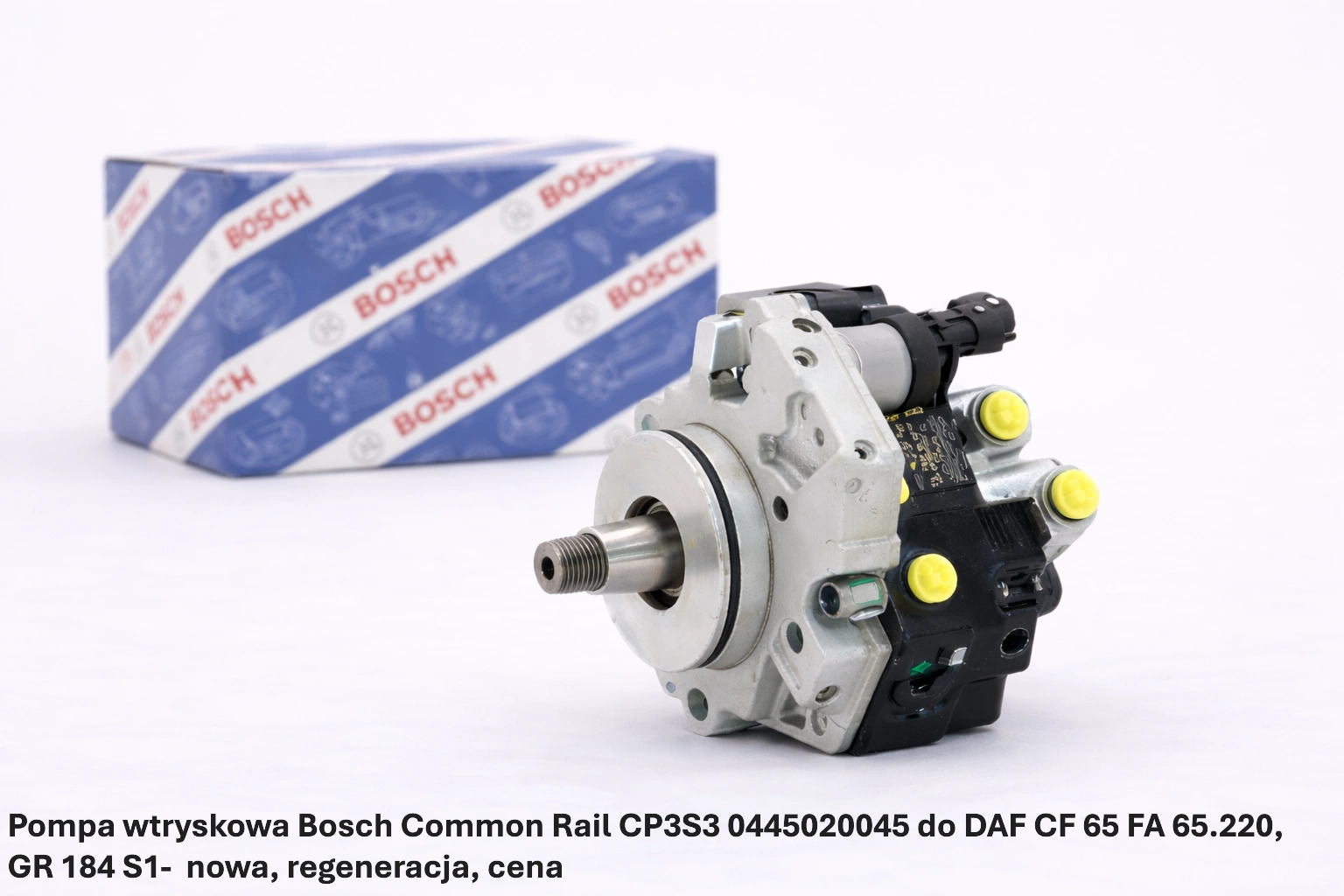 Pompa wtryskowa Bosch Common Rail CP3S3 0445020045 do DAF CF 65 FA 65.220, GR 184 S1 Pompa wtryskowa Bosch Common Rail CP3S3 0445020045 do DAF CF 65 FA 65.220, GR 184 S1-nowa, regeneracja, cena