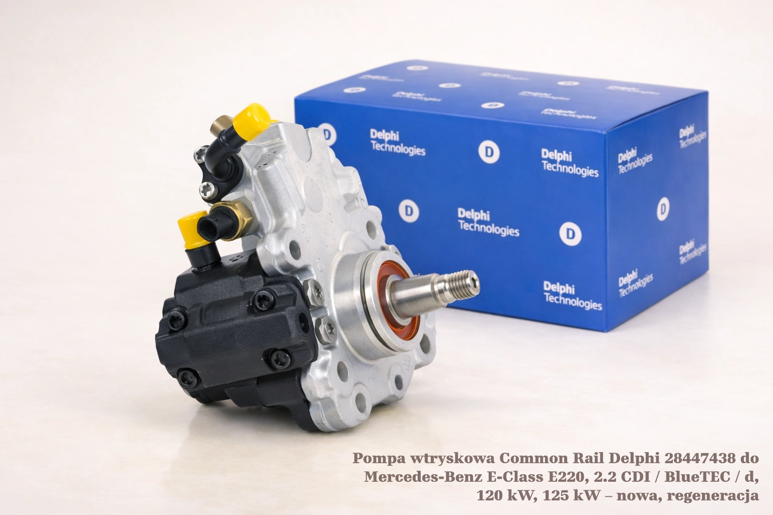 Pompa wtryskowa Common Rail Delphi 28447438 do Mercedes-Benz E-Class E220, 2.2 CDI / BlueTEC / d, 120 kW, 125 kW – nowa, regeneracja