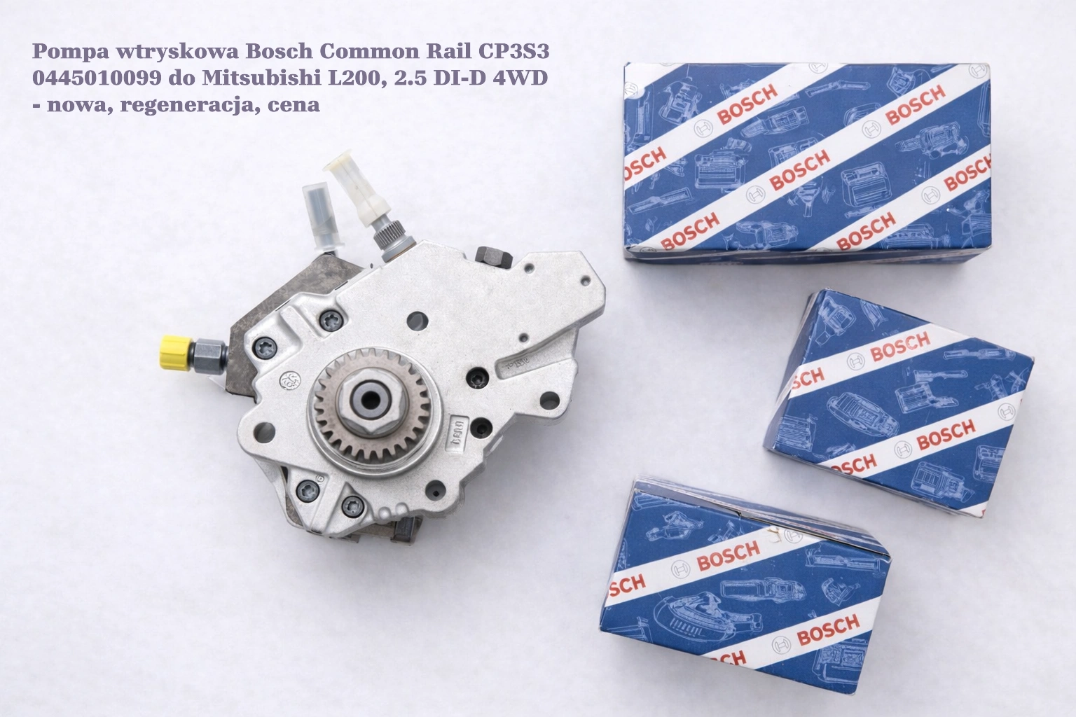 Pompa wtryskowa Bosch Common Rail CP3S3 0445010099 do Mitsubishi L200, 2.5 DI-D 4WD Pompa wtryskowa Bosch Common Rail CP3S3 0445010099 do Mitsubishi L200, 2.5 DI-D 4WD - nowa, regeneracja, cena