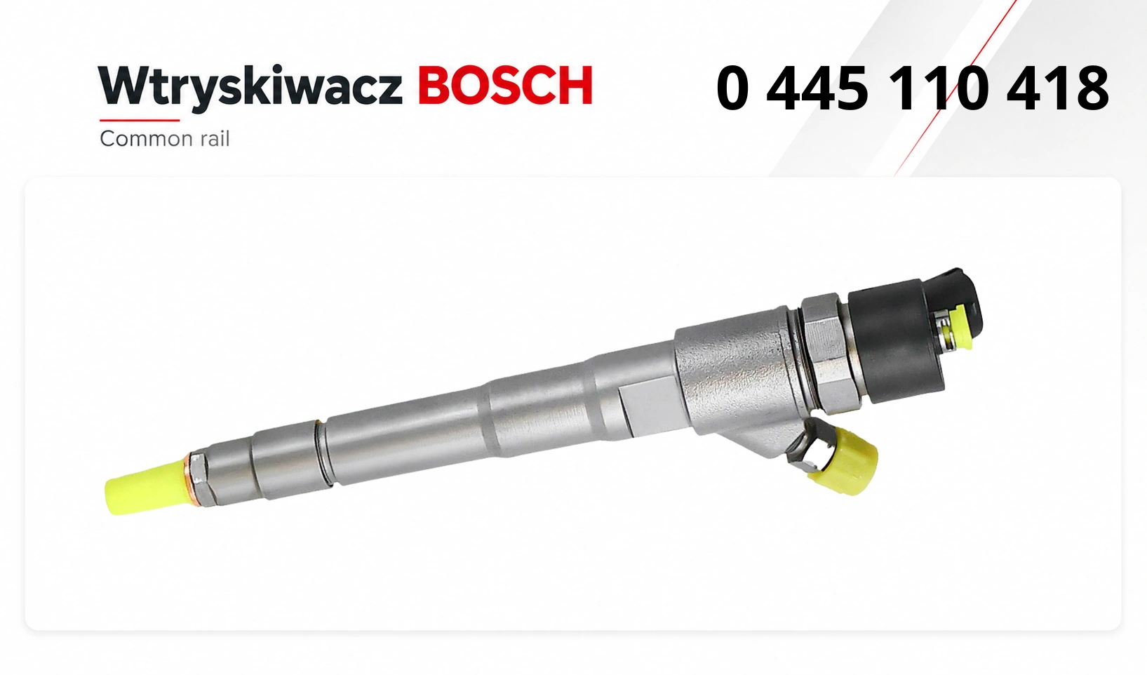 Nowy lub zregenerowany wtryskiwacz Bosch 0445110418 dostępny w Pawlik Diesel Service.