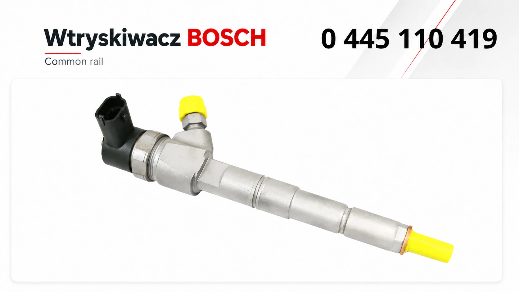 Nowy lub zregenerowany wtryskiwacz Bosch 0445110419 do wybranych silników 2.0 Diesel.