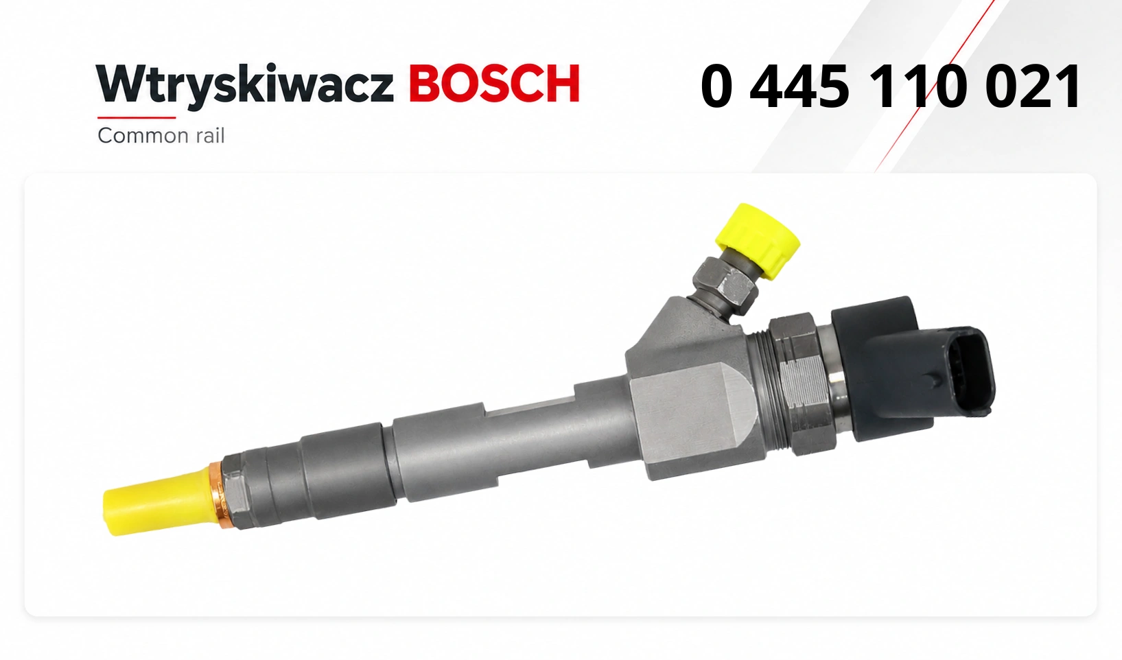 Wtryskiwacz Bosch 0445110021 dostępny jako wariant nowy lub zregenerowany.
