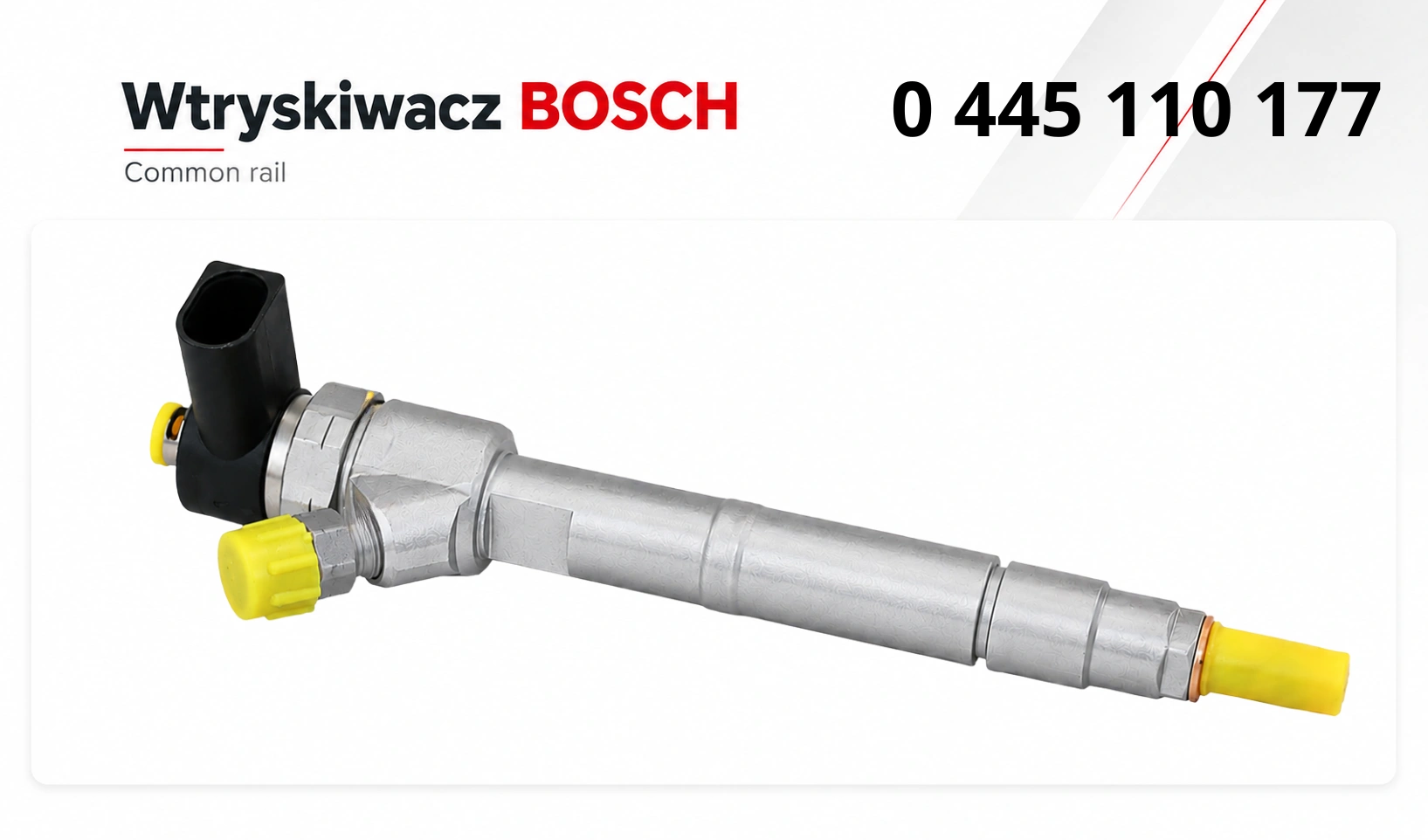 Wtryskiwacz Bosch Common Rail dostępny jako wariant nowy lub zregenerowany.