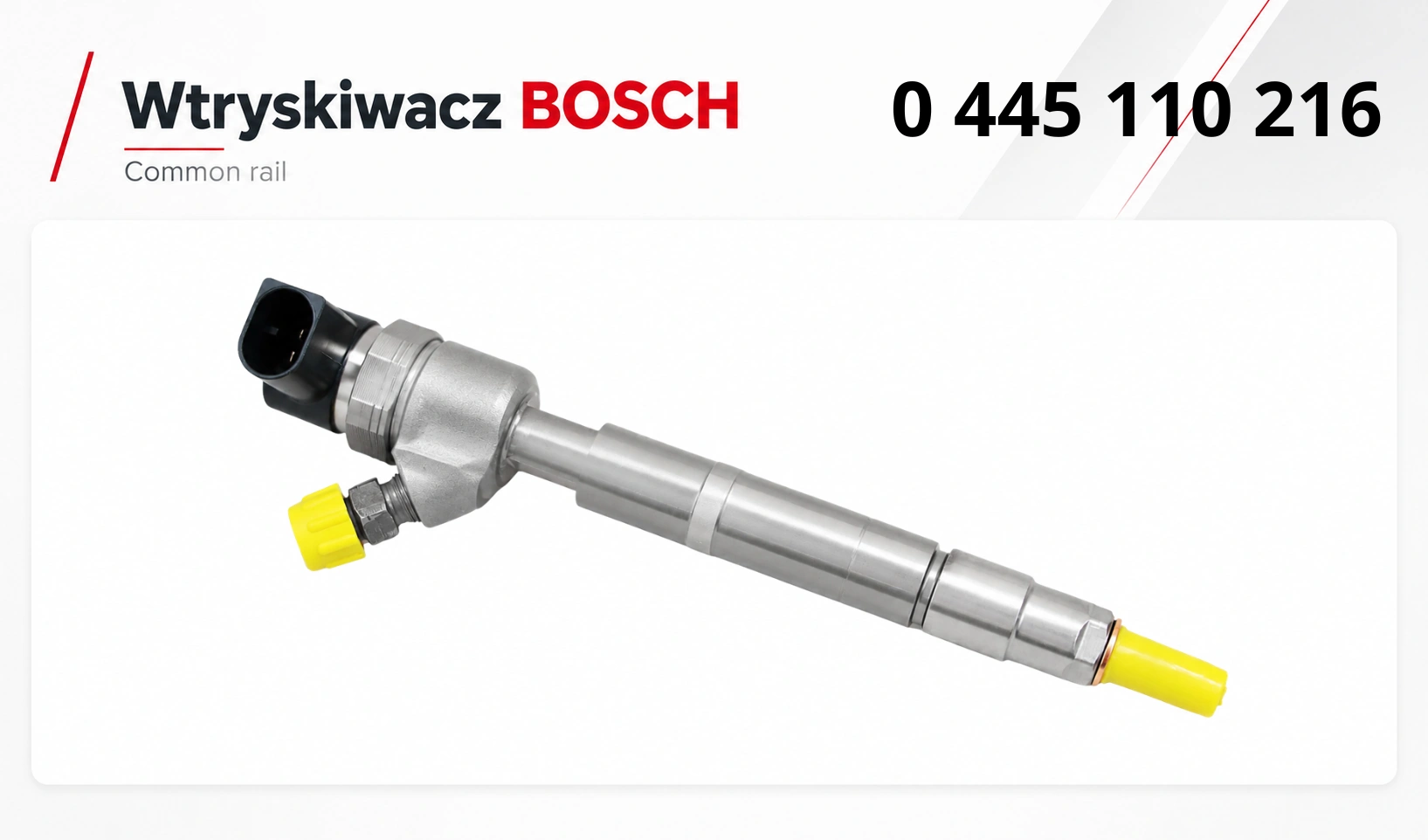 Wtryskiwacz Bosch 0445110216 dostępny jako nowy lub regenerowany w Pawlik Diesel Service.