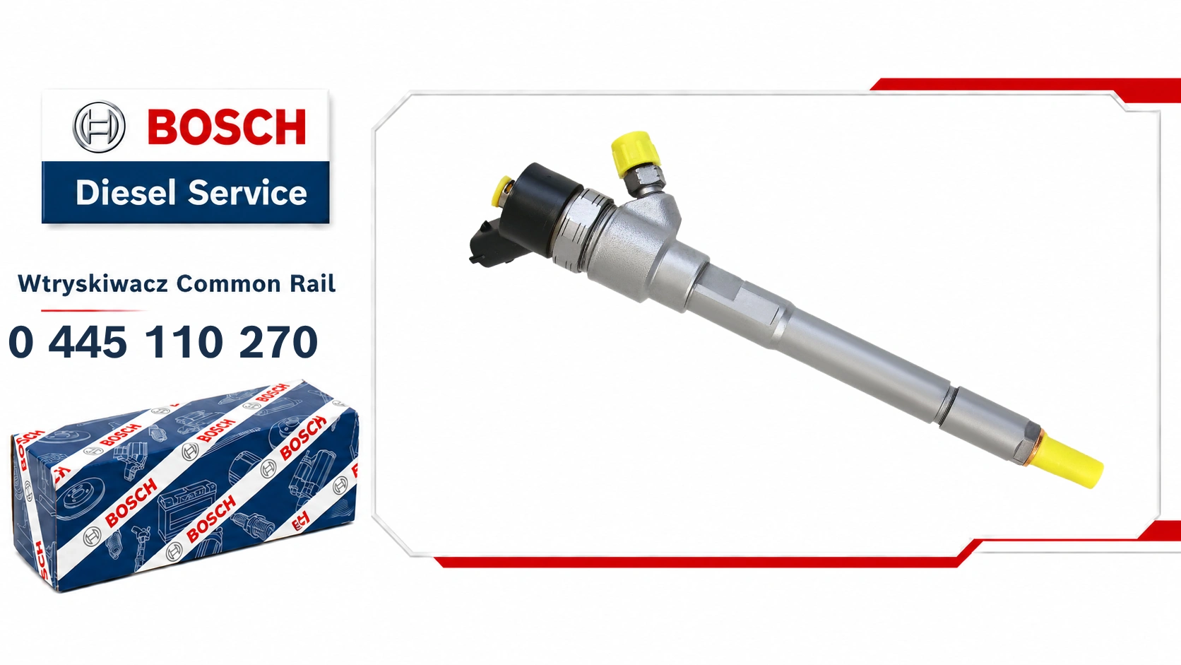 Oryginalny numer Bosch 0445110270 do wybranych silników 2.0 diesel.