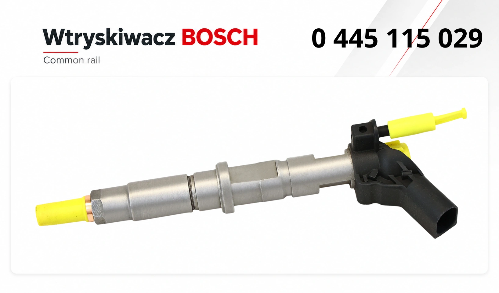 Wtryskiwacz Common Rail Bosch przeznaczony do wybranych wersji Volkswagena Craftera 2.5 TDI.