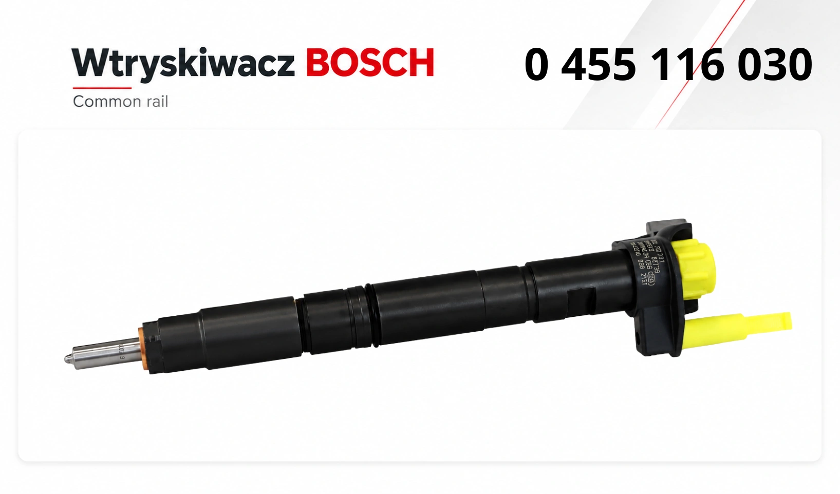 Nowy lub zregenerowany wtryskiwacz Bosch Common Rail do wybranych silników 2.0 TDI.