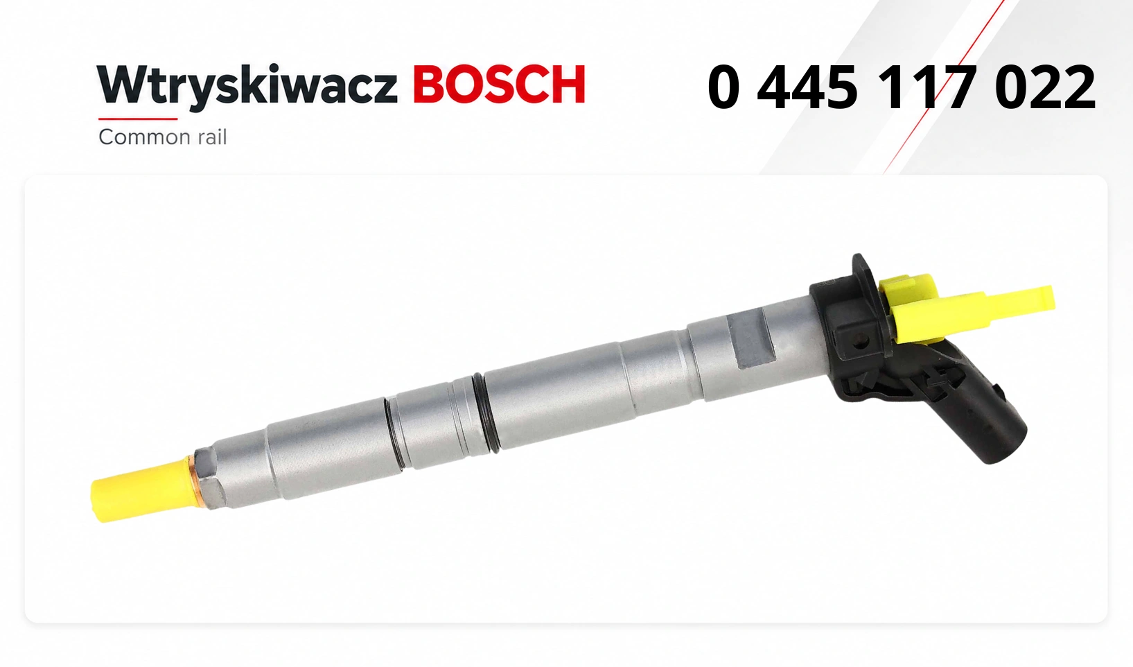Wtryskiwacz Bosch dostępny jako produkt nowy lub zregenerowany.