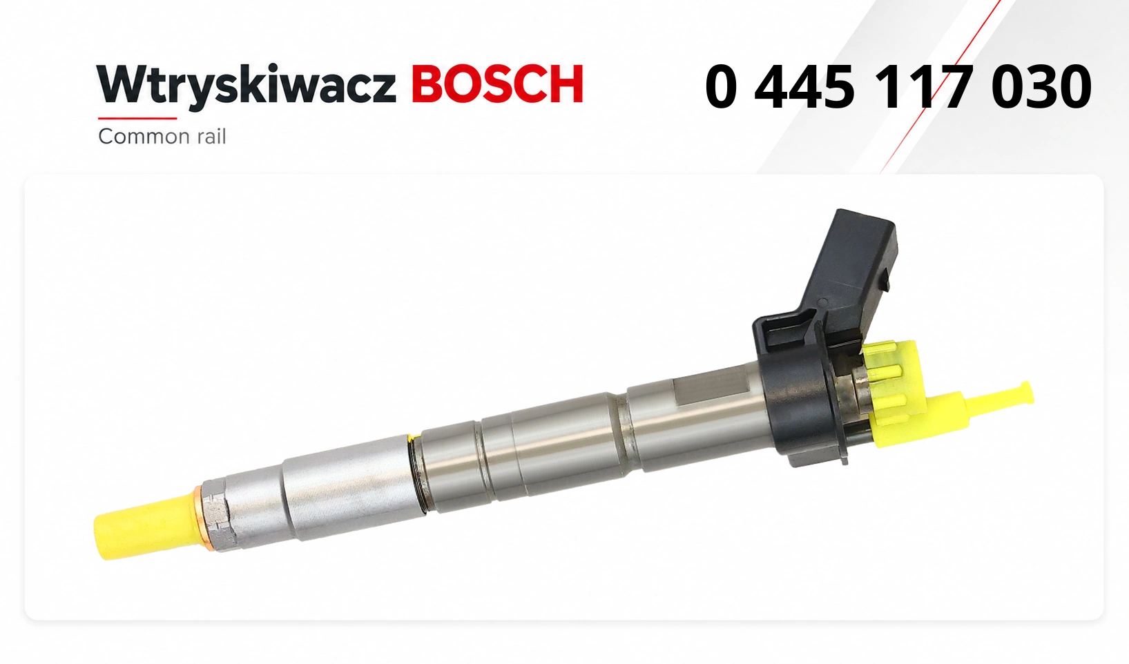 Nowy lub zregenerowany wtryskiwacz Bosch 0445117030 do wybranych silników BMW.