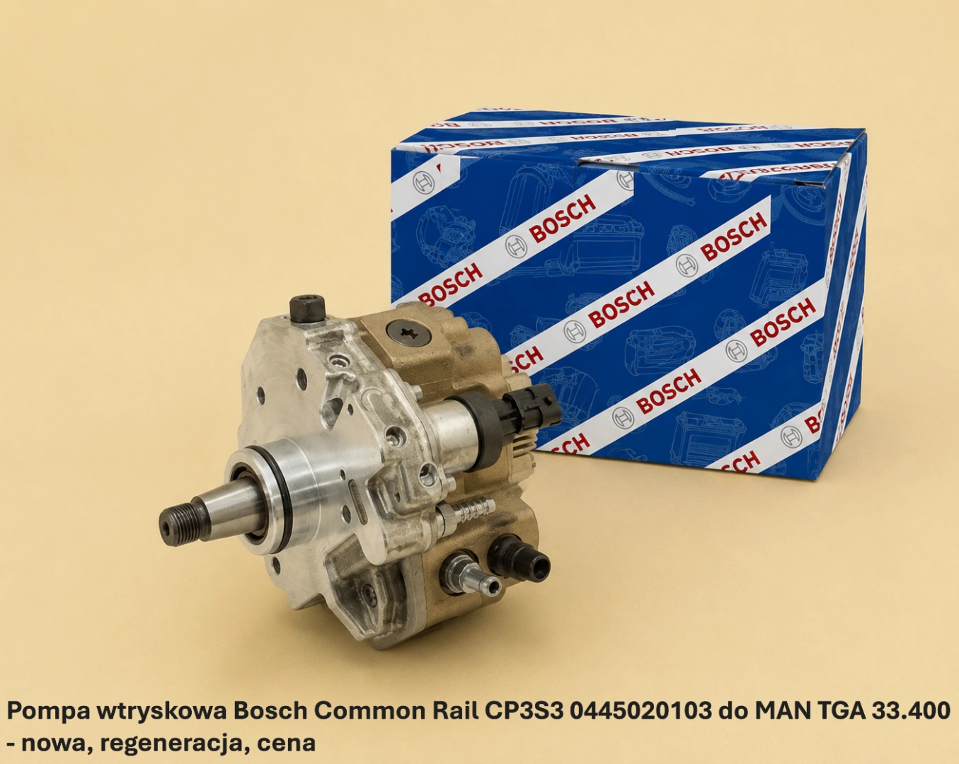 Pompa wtryskowa Bosch Common Rail CP3S3 0445020103 do MAN TGA 33.400 Pompa wtryskowa Bosch Common Rail CP3S3 0445020103 do MAN TGA 33.400 - nowa, regeneracja, cena