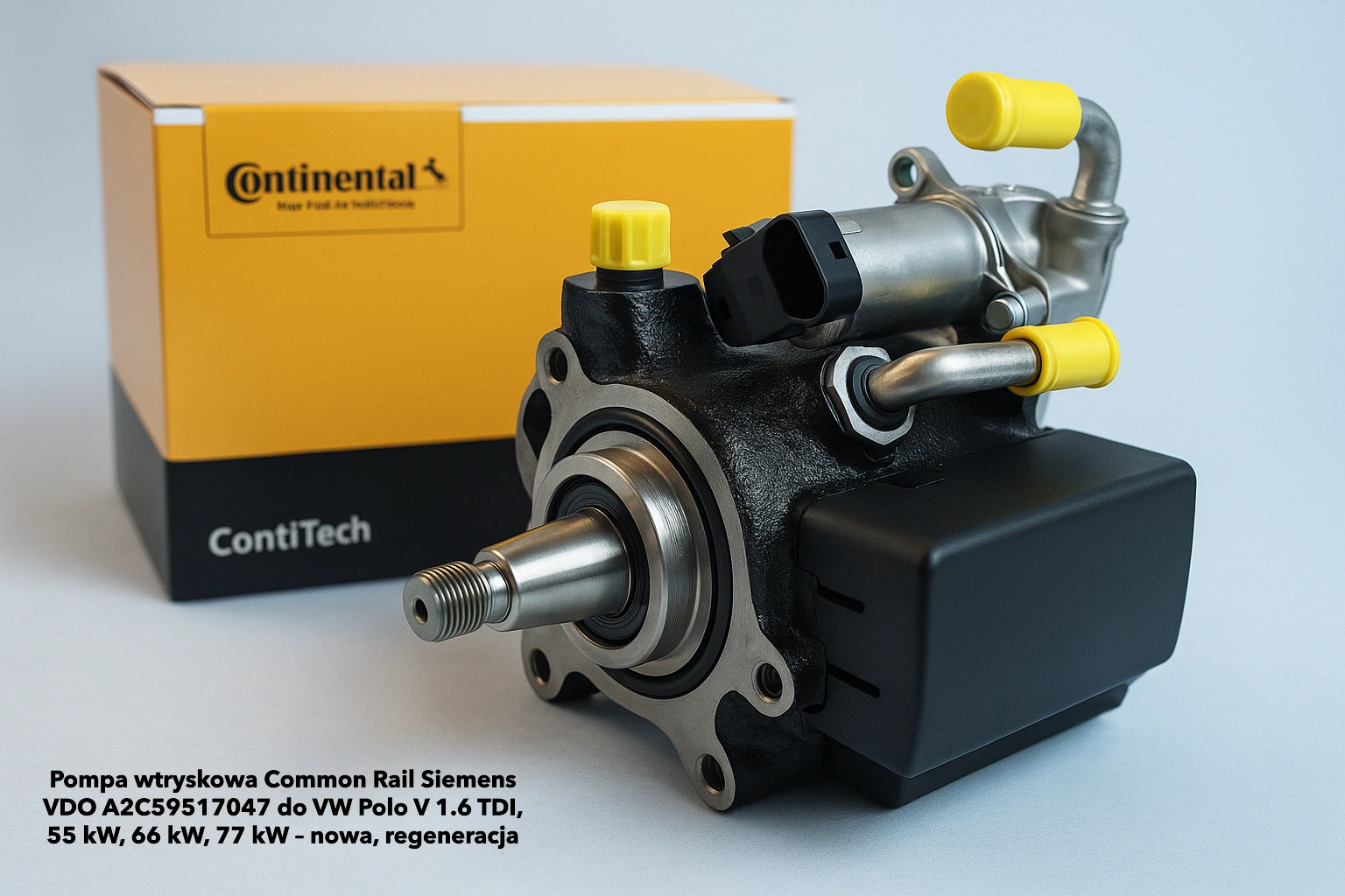 Pompa wtryskowa Common Rail Siemens VDO A2C59517047 do VW Polo V 1.6 TDI, 55 kW, 66 kW, 77 kW – nowa, regeneracja