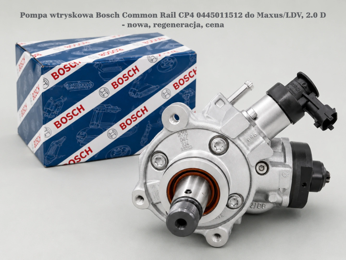 Pompa wtryskowa Bosch Common Rail CP4 0445011512 do Maxus/LDV, 2.0 D - nowa, regeneracja, cena