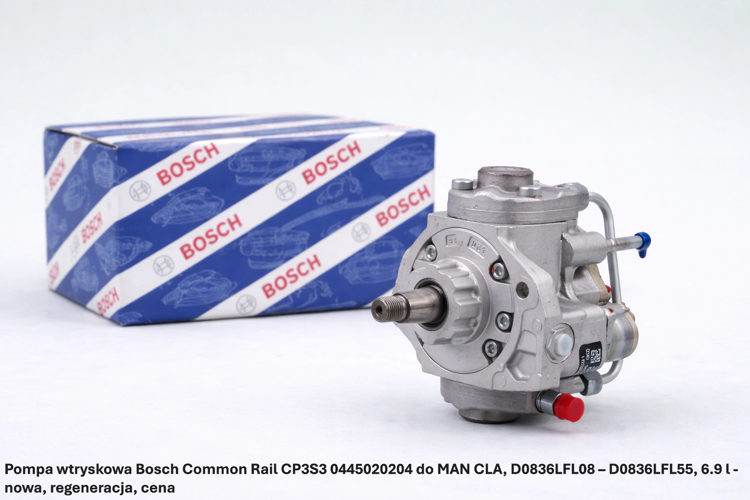 Pompa wtryskowa Bosch Common Rail CP3S3 0445020204 do MAN CLA, D0836LFL08 – D0836LFL55, 6.9 l - nowa, regeneracja, cena