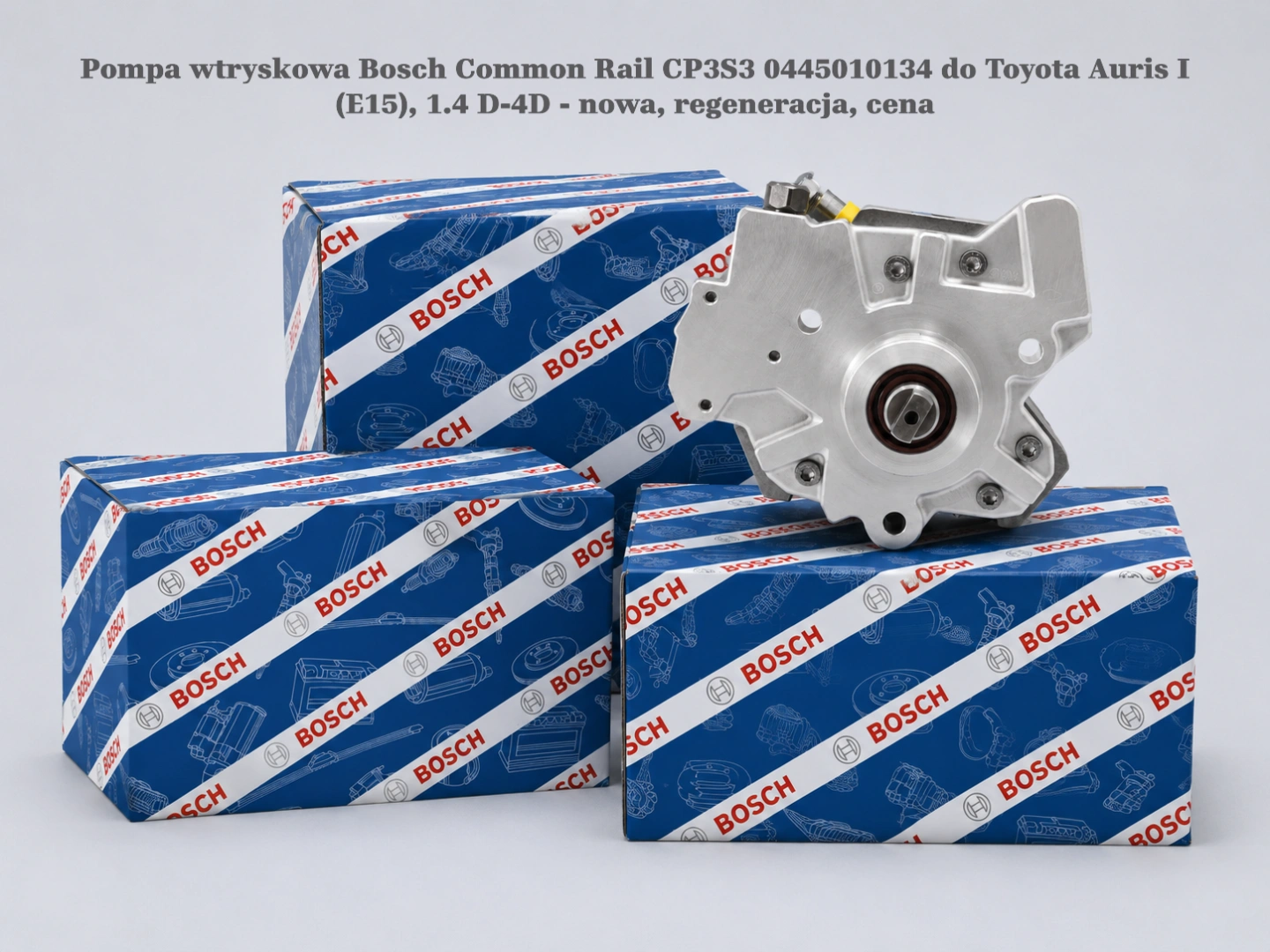 Pompa wtryskowa Bosch Common Rail CP3S3 0445010134 do Toyota Auris I (E15), 1.4 D-4D - nowa, regeneracja, cena
