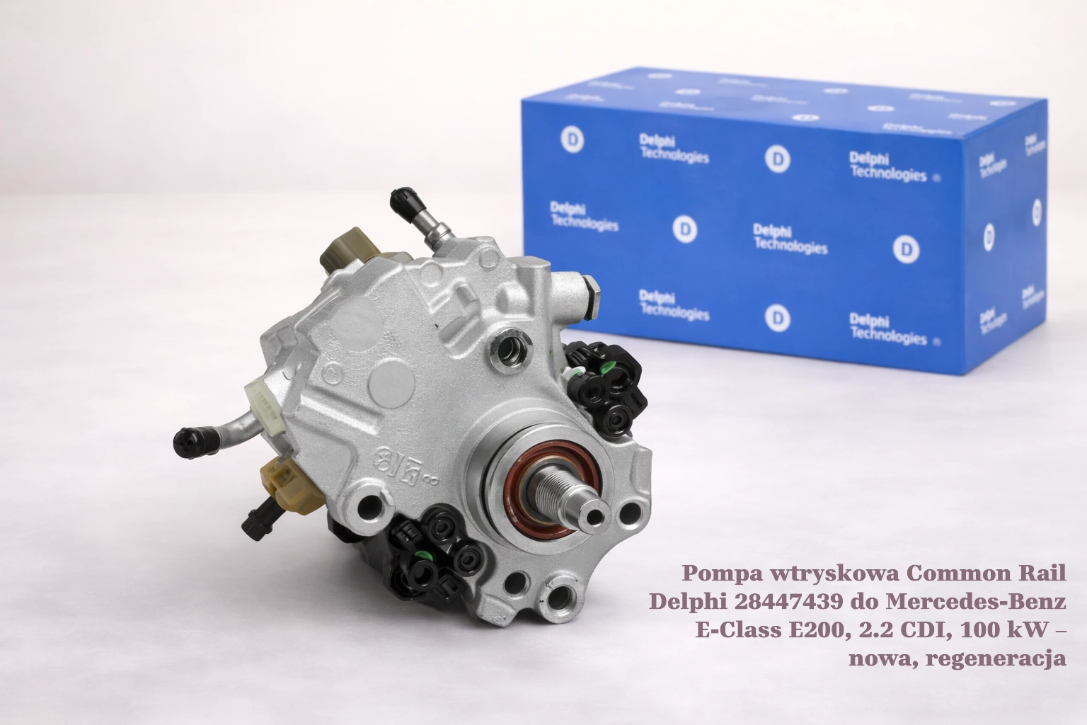 Pompa wtryskowa Common Rail Delphi 28447439 do Mercedes-Benz E-Class E200, 2.2 CDI, 100 kW – nowa, regeneracja