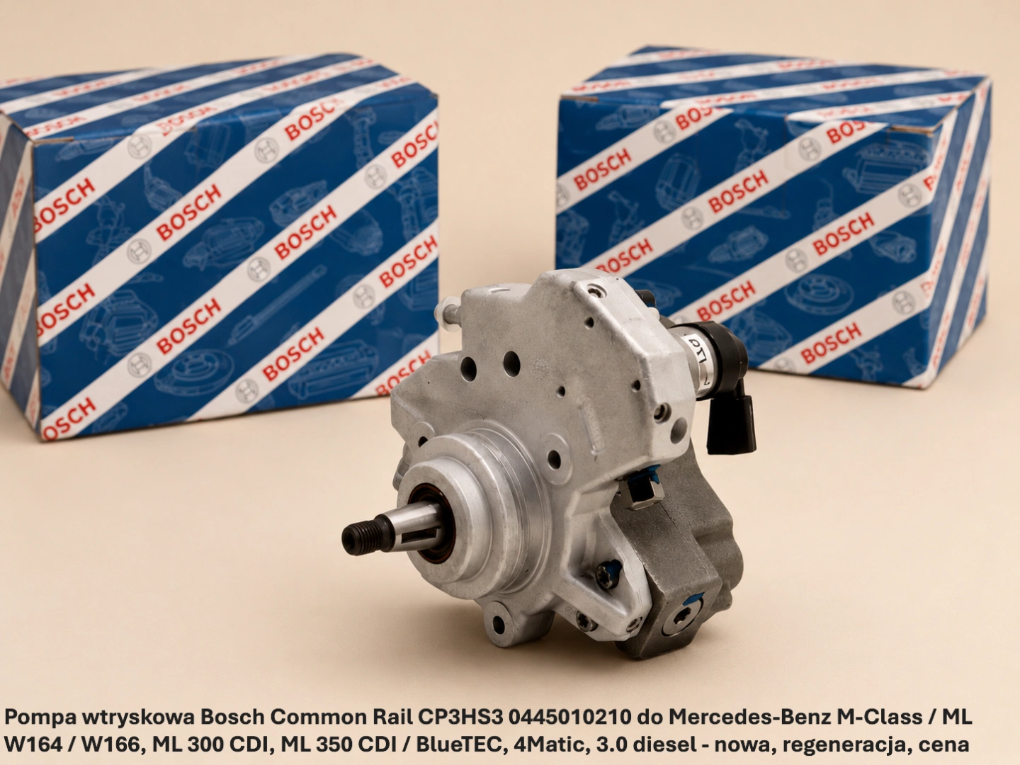 Pompa wtryskowa Bosch Common Rail CP3HS3 0445010210 do Mercedes-Benz M-Class / ML W164 / W166, ML 300 CDI, ML 350 CDI / BlueTEC, 4Matic, 3.0 diesel 