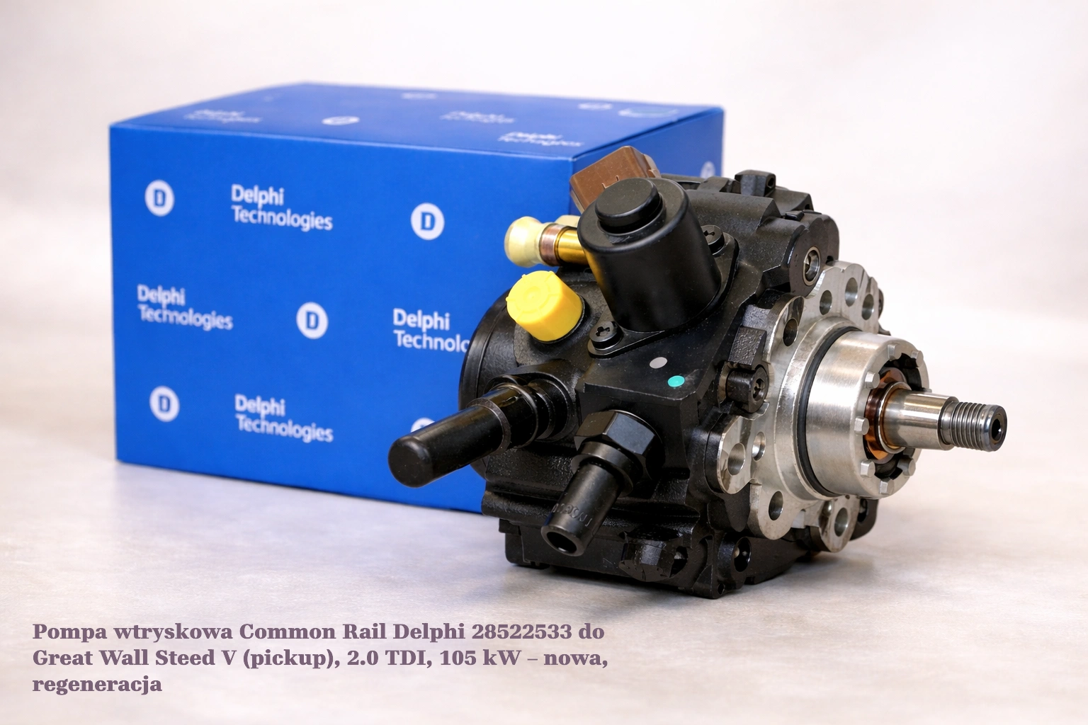 Pompa wtryskowa Common Rail Delphi 28522533 do Great Wall Steed V (pickup), 2.0 TDI, 105 kW – nowa, regeneracja