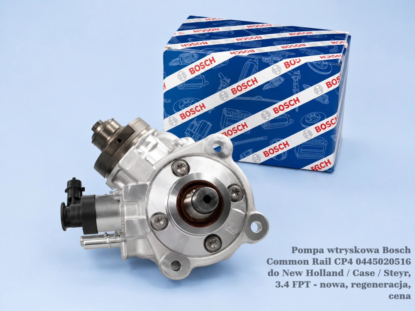 Pompa wtryskowa Bosch Common Rail CP4 0445020516 do New Holland / Case / Steyr, 3.4 FPT - nowa, regeneracja, cena