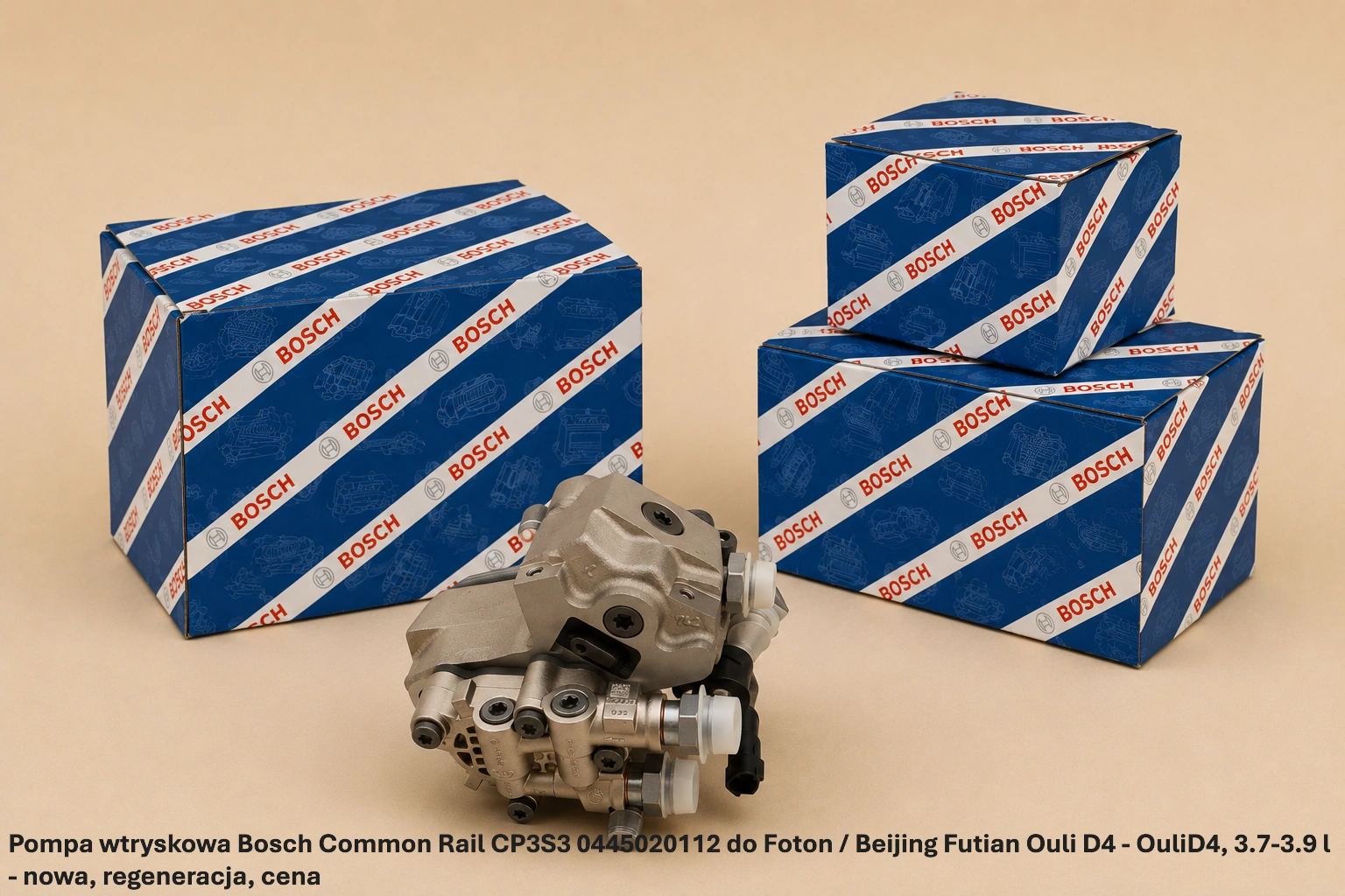 Pompa wtryskowa Bosch Common Rail CP3S3 0445020112 do Foton / Beijing Futian Ouli D4 - OuliD4, 3.7-3.9 l - nowa, regeneracja, cena