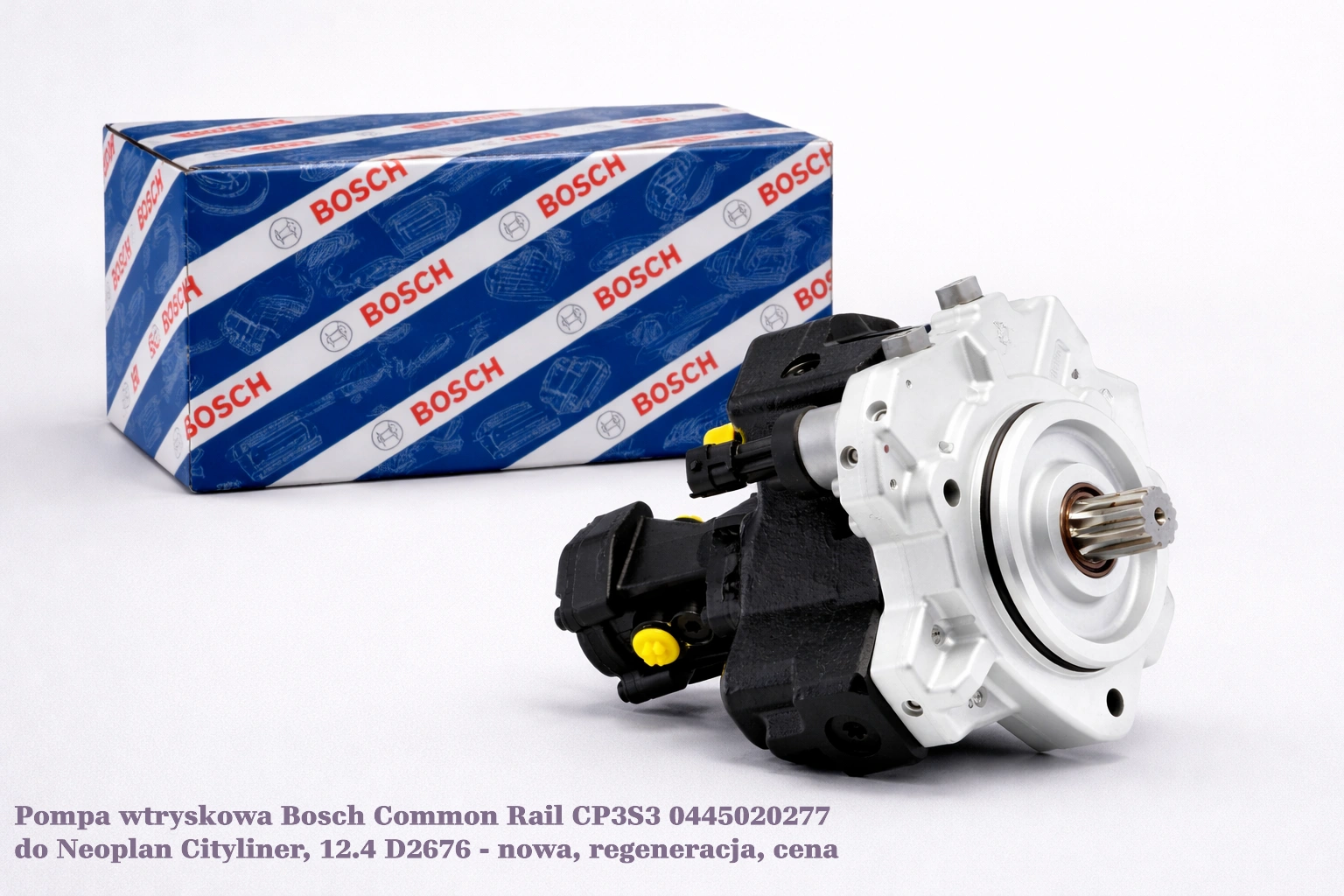 Pompa wtryskowa Bosch Common Rail CP3S3 0445020277 do Neoplan Cityliner, 12.4 D2676 - nowa, regeneracja, cena