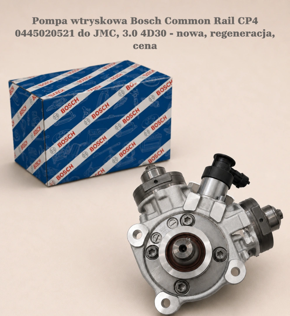 Pompa wtryskowa Bosch Common Rail CP4 0445020521 do JMC, 3.0 4D30 - nowa, regeneracja, cena