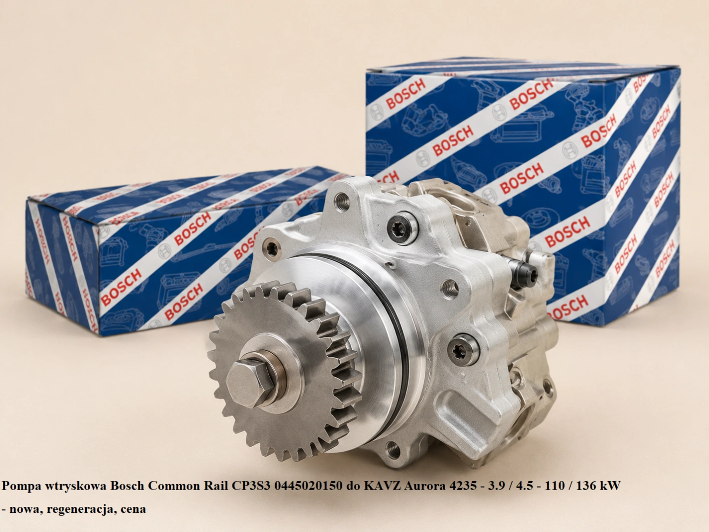 Pompa wtryskowa Bosch Common Rail CP3S3 0445020150 do KAVZ Aurora 4235 - 3.9 / 4.5 - 110 / 136 kW - nowa, regeneracja, cena